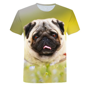 2024 Mùa Hè Nam Mát TEE 3D In <span class=keywords><strong>Pug</strong></span> Dog T-Shirt Thả Vận Chuyển Động Vật In Người Đàn Ông Của Quần Áo Tùy Chỉnh Mô Hình Thời Trang T-Shirts - Product Image 4