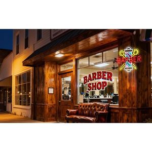 Barber neon light LED indoor hanging ambient light hair salon shop <b>sign</b> decorative light street indicator light luminous <b>sign</b> - Product Image 6