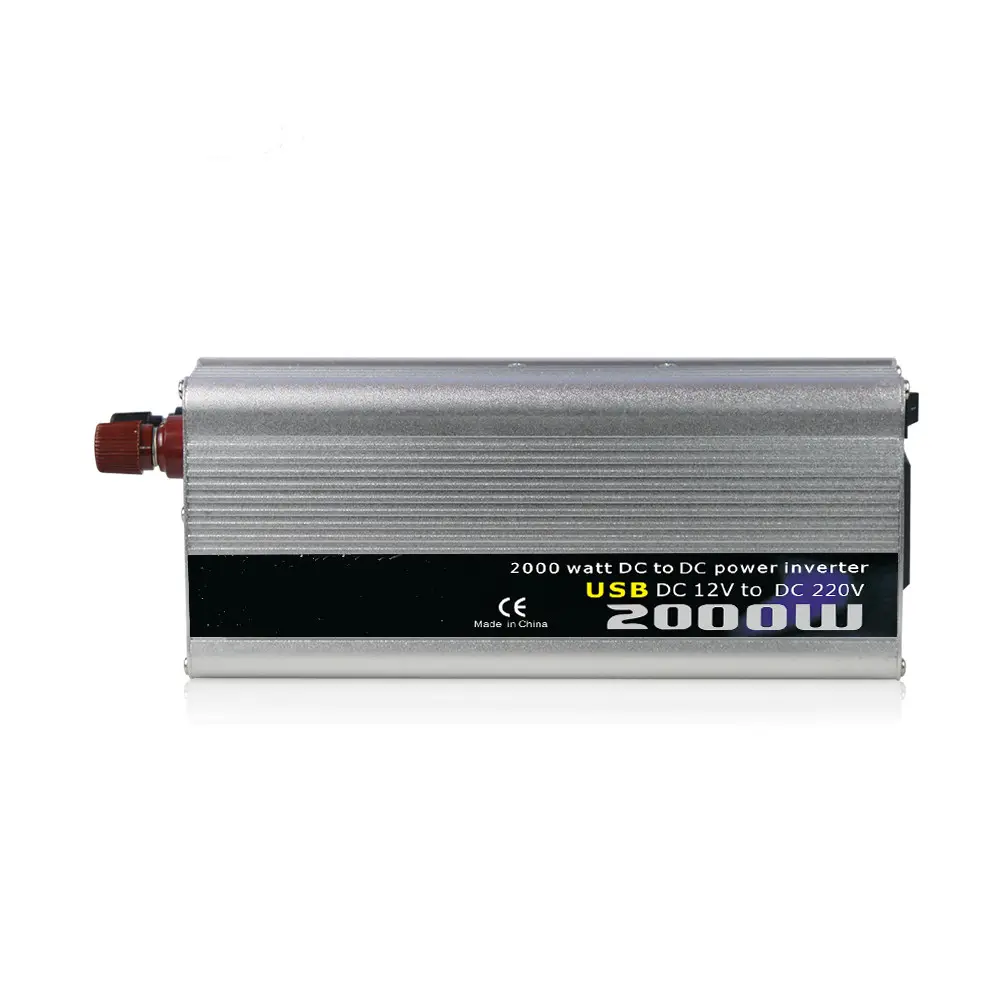2000W điện biến tần DC 12V đến 110/220V AC xe biến tần chuyển đổi với USB sạc cổng và AC Cửa hàng xe