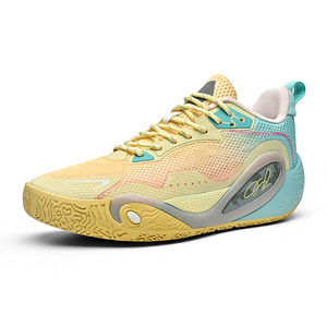 Chaussures de basketball pour hommes, baskets athlétiques à blocs de couleurs pastel, avec maintien élevé et stabilité, pour l'entraînement, le sport en extérieur, la salle de sport et le terrain - Product Image 1