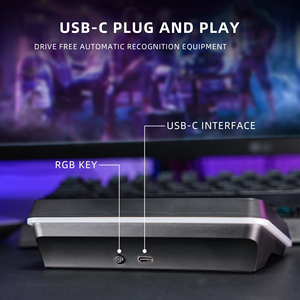 คีย์บอร์ด RGB ขนาดเล็ก 15 ปุ่มตั้งโปรแกรมได้ คอนโทรลเลอร์สำหรับไลฟ์สด สำหรับพีซี เกมมิ่ง ออฟฟิศ คอนโซล คีย์บอร์ดปรับแต่งได้ - Product Image 6