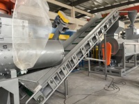 Ligne de recyclage de bouteilles d'eau en PET usagées, machine de recyclage du plastique