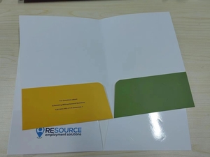 Bìa Đựng Hồ Sơ Giấy Trình Bày Tài Liệu Văn Phòng A5 A4 In Tùy Chỉnh Có Túi Và Khe Đựng Danh Thiếp - Product Image 2