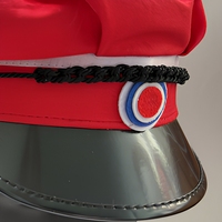 Chapeau de remise de diplôme norvégien personnalisé Russehue rouge avec long pompon, casquette traditionnelle à visière pour lycéen