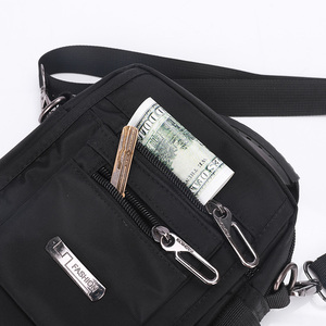 China Manufacture Wholesale <strong>Black</strong> <strong>Mini</strong> Cross Body Messenger <strong>Bag</strong> Men with Water Bottle <strong>Bag</strong> - Product Image 4