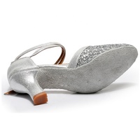 Chaussures de danse latine salsa kizomba à paillettes dorées pour femmes