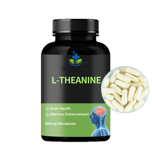 Cápsulas de L-teanina Pure Alpha <span class=keywords><strong>Brain</strong></span> de etiqueta privada, 60 cápsulas por botella, cápsulas de L-teanina - Product Image 1