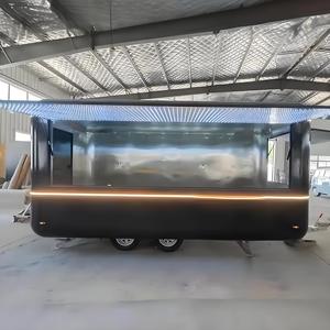 Remolque de comedor al aire libre para <span class=keywords><strong>comer</strong></span> helado, postre, totalmente equipado, camión móvil personalizable de alimentos y bebidas para Venta barata - Product Image 2