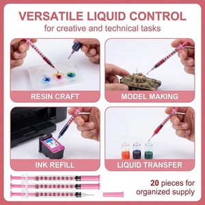 Paquete de 20 Jeringas de Insulina Rosadas de 1 ml con Aguja, 100 Unidades, Agujas Médicas Desechables - Product Image 5