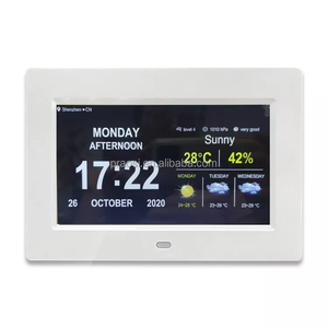 <strong>Analog</strong> <strong>Clock</strong> + Digital <strong>Clock</strong> Display 7&quot; <strong>LCD</strong> Dementia <strong>Clock</strong> With Medicine Reminder Alarm - Product Image 3