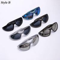 Lunettes de soleil sportives pour femmes, style punk cool, avec verres miroir UV400 et petite monture, personnalisables en gros