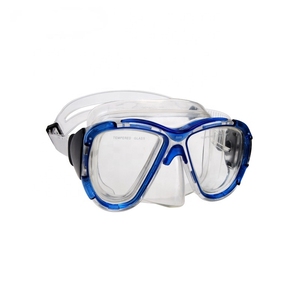 Masque de plongée en apnée à double lentille en verre trempé anti-buée pour femme avec système de boucle à clip automatique Nouvelle arrivée Vue large - Product Image 2