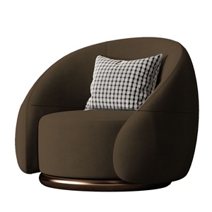 Sillón Giratorio de Lujo, Estilo Nórdico, Tapizado en Tela, Sofá Minimalista para Sala de Estar, <span class=keywords><strong>Diseño</strong></span> de Tigre, Muebles para el Hogar - Product Image 6
