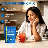 Mélange de Boissons Apaisantes OEM/ODM : Limonade Framboise avec Ashwagandha, L-Théanine, Glycinate de Magnésium – Favorise des Niveaux Sains de Cortisol