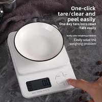 Timbangan Dapur Digital Elektronik Pintar dengan Fungsi Pengukur Berat Kapasitas 3kg Presisi 0.1g Bahan ABS