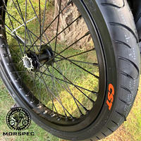 Ensemble de roues MORSPEC Surron Light Bee Lbx Supermoto Lbx Talaria pour moto SuperMoto, jantes noires 70/90-17 90/80-17 17 pouces