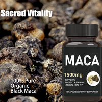 Capsules de racine de maca biologique de marque privée OEM supplément de puissance la plus élevée pour adultes soutient la reproduction de l'humeur énergie puissance des hommes