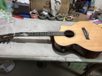 Guitare semi-acoustique professionnelle LC-5 en épicéa massif brillant avec micro égaliseur, 41 pouces, modèle cutaway, livraison directe usine, vente en gros