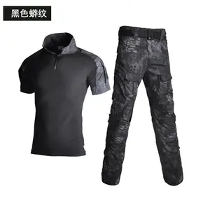 Manufacturers Wholesale Outdoor Frog Wear Short Sleeve Unisex CS Field Breathable Wear Half Sleeve Camouflage Training Clothing