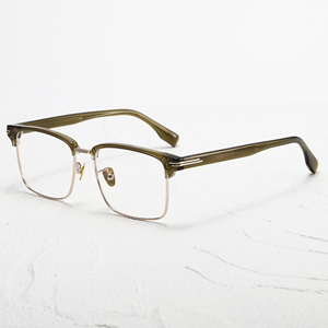 Gafas Retro de Montura Completa Rectangular 55-17-147 Anti-UV Ligeras Unisex para Adultos, Monturas para Corrección de Visión - Product Image 3