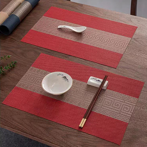 Nouvelle Offre : Napperons Rectangulaires en PVC Durable pour Table de Cuisine – Antidérapants, Lavables, en Vinyle Tressé, Idéaux pour la Décoration de Salle à Manger et d'Hôtel - Product Image 2