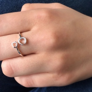 Chaussure de <span class=keywords><strong>cheval</strong></span> en forme de U plaquée or 18K, en argent Sterling 925 pour femmes et hommes, bijoux équestres porte-bonheur, <span class=keywords><strong>fer</strong></span> <span class=keywords><strong>à</strong></span> <span class=keywords><strong>cheval</strong></span>, anneau ouvert - Product Image 2