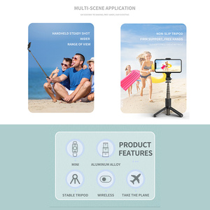 Palo de Selfie Inalámbrico Compacto de Aluminio L10 con Bluetooth, Dispositivo de Selfie Mini Invisible y Función Plegable, Trípode para Selfie - Product Image 3