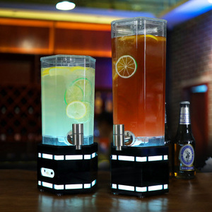 Wan Zhan Illuminated Drink Dispenser 2L 3L With Tap Led <b>Light</b> <b>Beer</b> Juice Cooler Party Beverage Server - Product Image 2