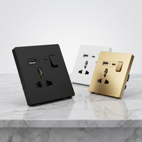 Prise murale USB Type-C BENDI C45 16A 18W IP22 pour usage hospitalier, ignifuge, mise à la terre standard, 250V, Chine