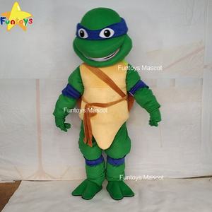 Figurine tortue <span class=keywords><strong>Ninja</strong></span> verte de dessin animé pour adulte, déguisements drôles, Cosplay, Mascotte de carnaval - Product Image 2