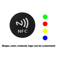 Muestra Gratuita de Etiqueta NFC con Chip NTAG 213 de 13.56MHz, Etiqueta Personalizada con Logotipo, Protocolo ISO14443a, Etiqueta RFID