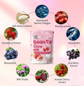 นม<span class=keywords><strong>ชา</strong></span>คุณภาพสูงผสมแอ<span class=keywords><strong>ล</strong></span>กลูต้าไธโอน โคคิวเท็น แอสตาแซนธิน รสสตรอว์เบอร์รี อาหารเสริมสำหรับผู้ใหญ่ - Product Image 3