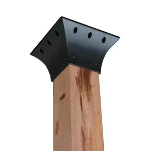 Apoio de madeira galvanizado durável personalizado cerca de concreto