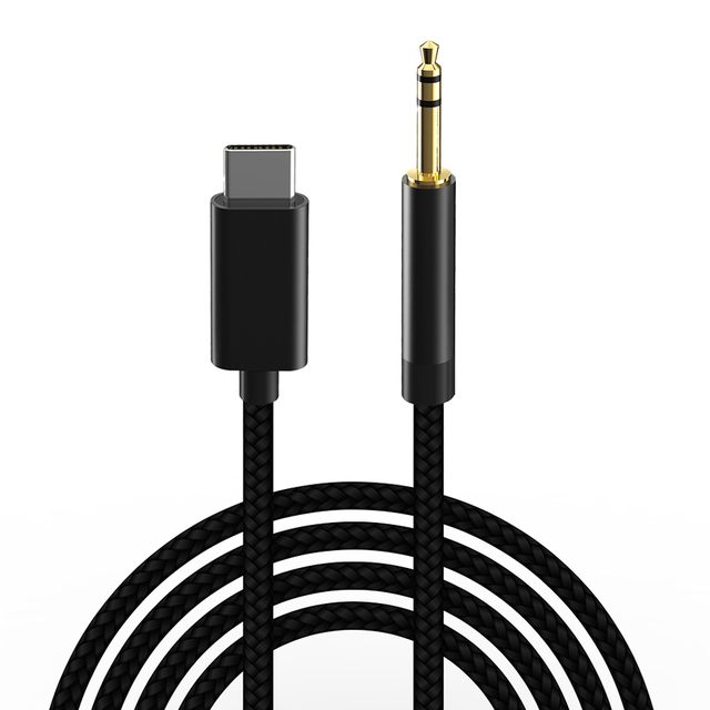 3ft Digital Transfer Type C to 3.5mm Car Stereo USB Type C Aux Cable