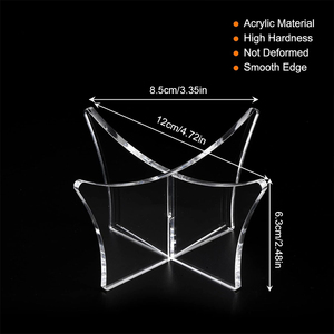 Support de présentation en acrylique transparent de haute qualité pour ballons de football, basketball, soccer, rugby - Product Image 3