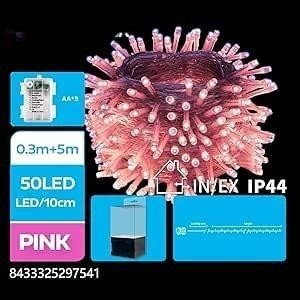 Striscia luminosa piatta a batterie 3AA, facile da installare, ideale per decorazioni e ambienti accoglienti. - Product Image 1