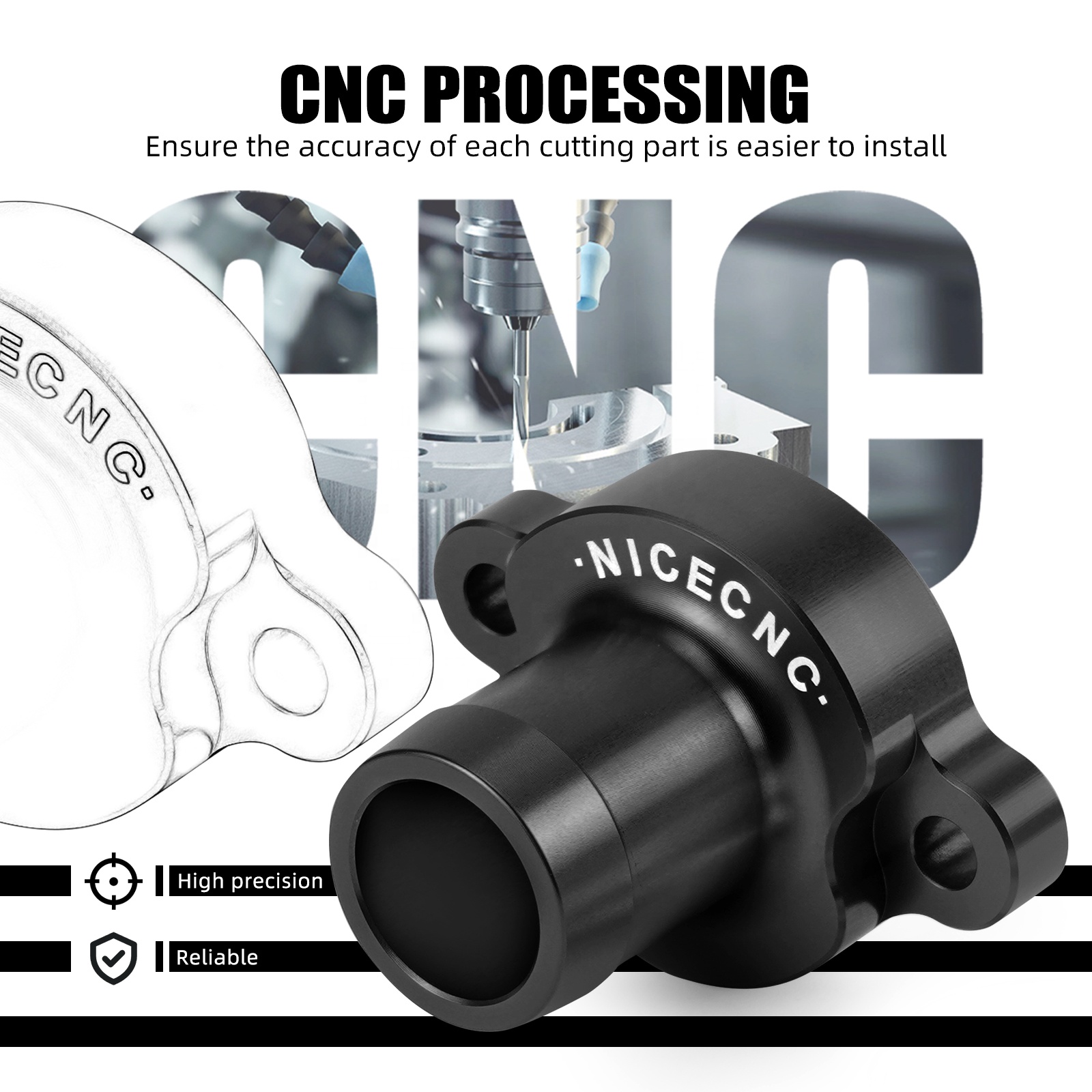 NiceCNC for 2016-2025 Husqvarna 701 Supermoto Enduro Radiator