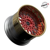 Jantes de voiture de course personnalisables 17-22 pouces 6061-T6 de luxe, forgées en 2-3 pièces, à profil profond et concave, neuves FORGEX