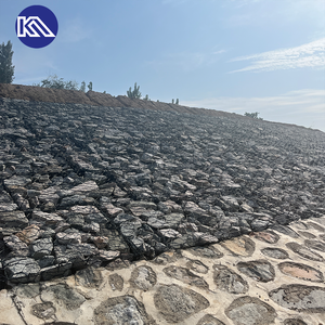 Quay duvar ve <span class=keywords><strong>Landslide</strong></span> önleme projeleri için Galfan kaplı <span class=keywords><strong>Gabion</strong></span> kutusu kafes 8x10cm örgü 1x1x1m 3x1x1m - Product Image 1