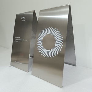 Customized a Shape Stainless Steel Business Sign Outdoor Sign Board Stand up Advertising Board a Frame Sign - Product Image 1