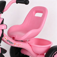 Tricycle 3-en-1 pour enfants de 2 à 5 ans avec barre de poussée, panier et vélo à pédales – Vélo d'équilibre pour tout-petits