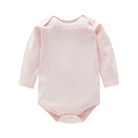 Combinaison pour bébé nouveau-né en coton biologique doux, barboteuse pour nourrisson, combinaison unisexe pour tout-petit, vêtements tricotés avec logo personnalisé