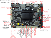 PC intégré industriel tout-en-un de 10.1 pouces avec RK3568 HD 1 LAN 2 USB écran tactile sans ventilateur système Linux tablette PC intégrée