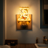 Diffuseur d'arômes en céramique GL-TC25 ETL avec abat-jour, veilleuse, lampe murale de type prise pour la décoration