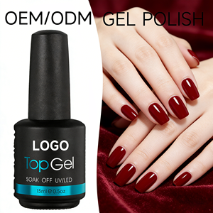Hot Selling Long Lasting Super Shine Wholesale Nail Supplies Private Label No Wipe Gel <b>Polish</b> Top Coat UV Gel Nail <b>Polish</b> - Product Image 1