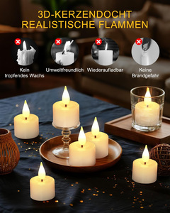 <span class=keywords><strong>Lampe</strong></span> à bougie 3D avec effet de flamme vacillante, magnétique, fonctionnant sur piles, télécommande, bougies <span class=keywords><strong>LED</strong></span> <span class=keywords><strong>pour</strong></span> anniversaires, Noël, mariage - Product Image 5