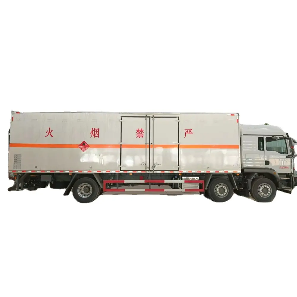 6x2 peso 25500kg Shandeka G5 attrezzatura di brillamento rettangolare van cargo truck