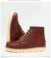 Bottes d'hiver tendance en cuir véritable de haute qualité, fabriquées directement en usine, à lacets, pour couples