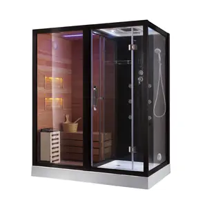 Home steam bath computerized steam bathroom whirlpool shower room hydro massage shower cabin with steam function
