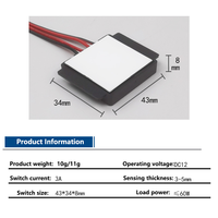 Vente en gros 12V Max. Interrupteurs à capteur tactile pour miroir avec variateur d'intensité lumineuse LED 3A, une ou trois couleurs, IP18, 36W, pour miroirs intelligents
